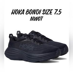 NWOT Bondi Black/Black Women's Size 7.5B Running Shoes 1127952-BBLC